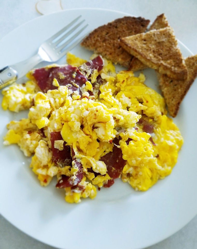 Armenian Basturma Omelette