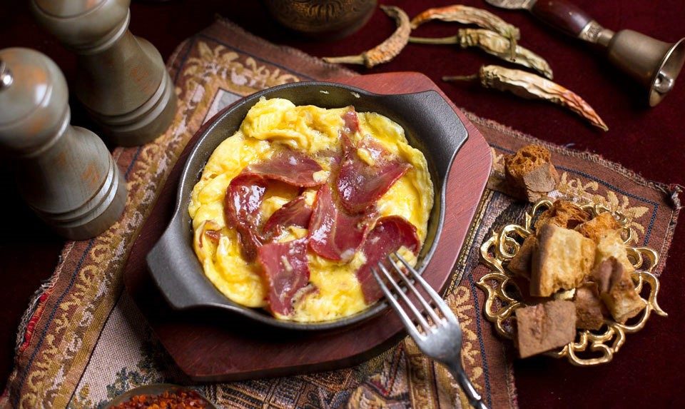 Armenian Basturma Omelette