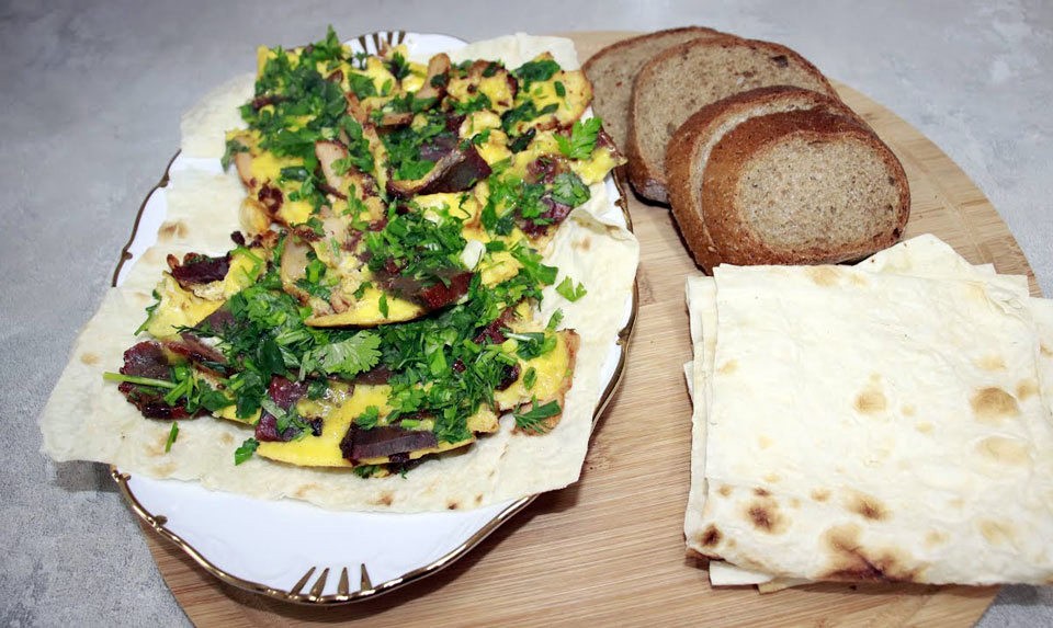 Armenian Basturma Omelette