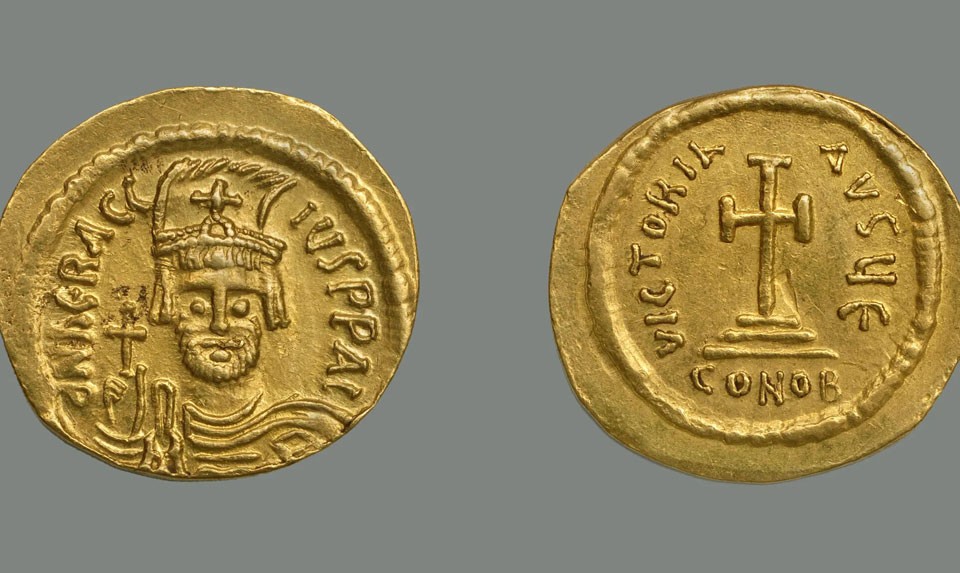 Armenians on gold coins of the Byzantine Empire