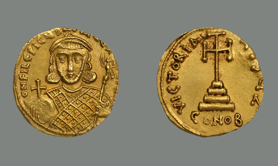 Armenians on gold coins of the Byzantine Empire