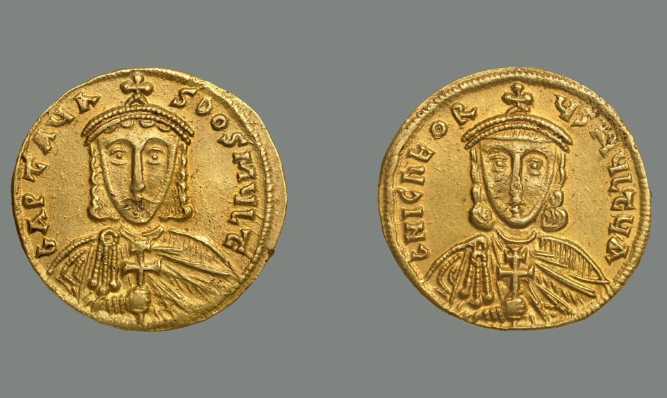 Armenians on gold coins of the Byzantine Empire