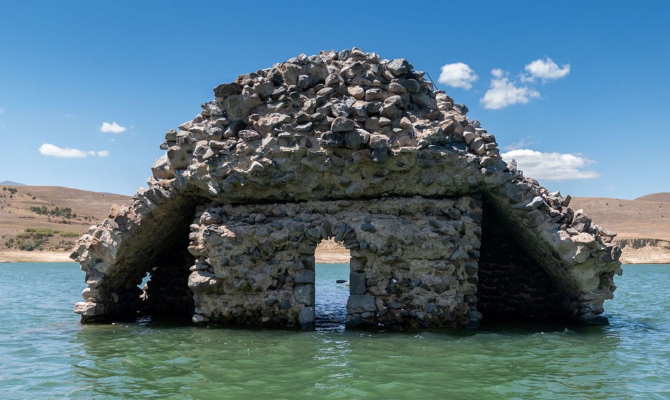 The submerged church of St. Karapet