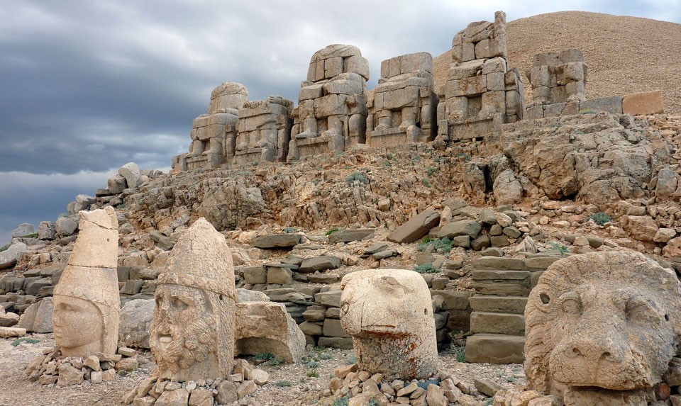 The sanctuary of Armenian Gods on Mount Nemrut