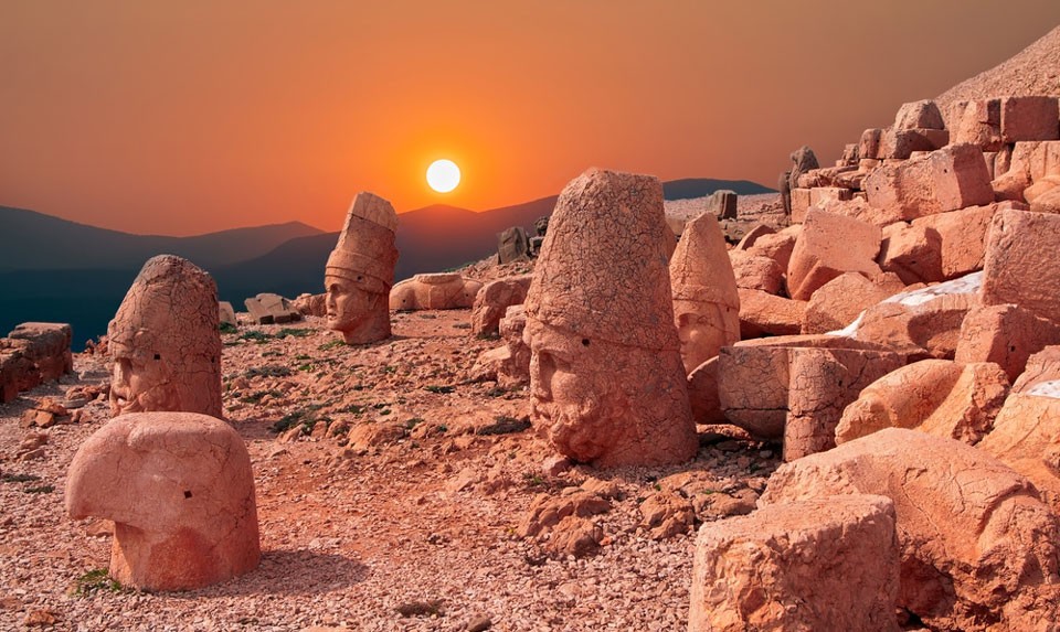 The sanctuary of Armenian Gods on Mount Nemrut