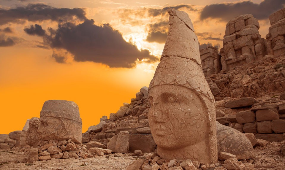 The sanctuary of Armenian Gods on Mount Nemrut