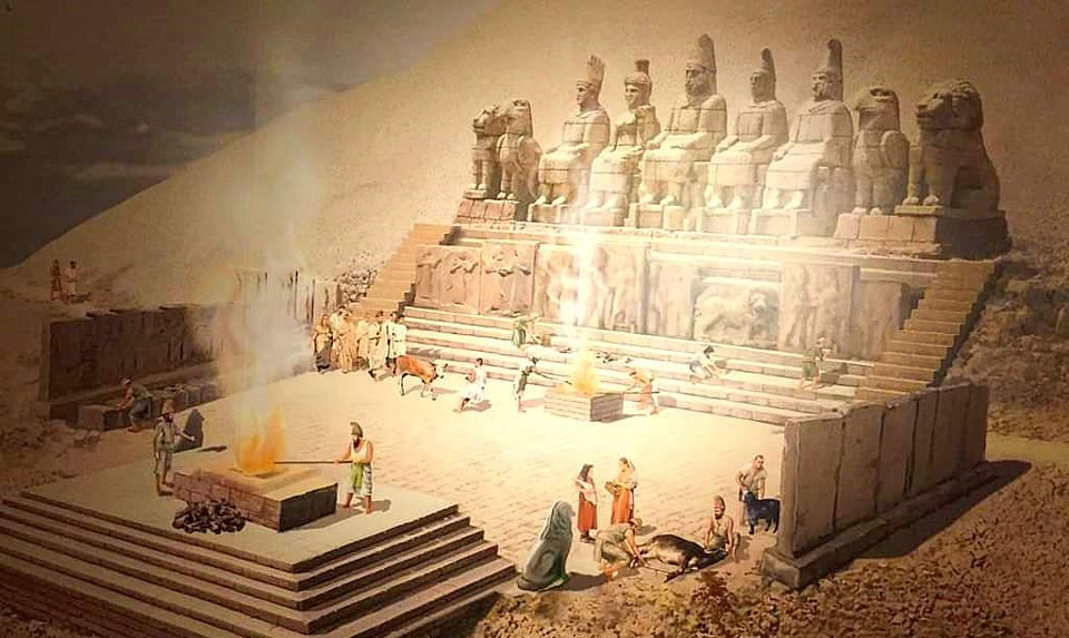 The sanctuary of Armenian Gods on Mount Nemrut