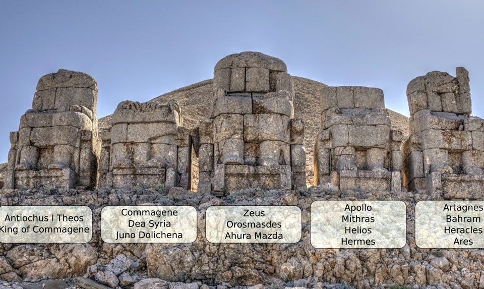 The sanctuary of Armenian Gods on Mount Nemrut